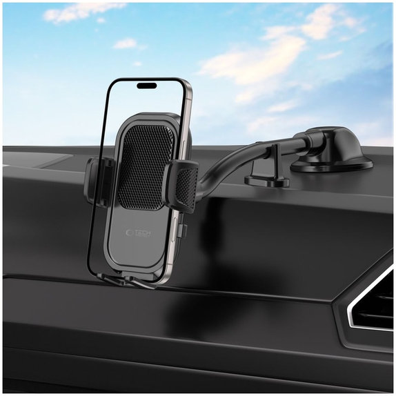 Autohalterung V8 Universal Long Arm Dashboard & Windshield, schwarz, Tech-Protect