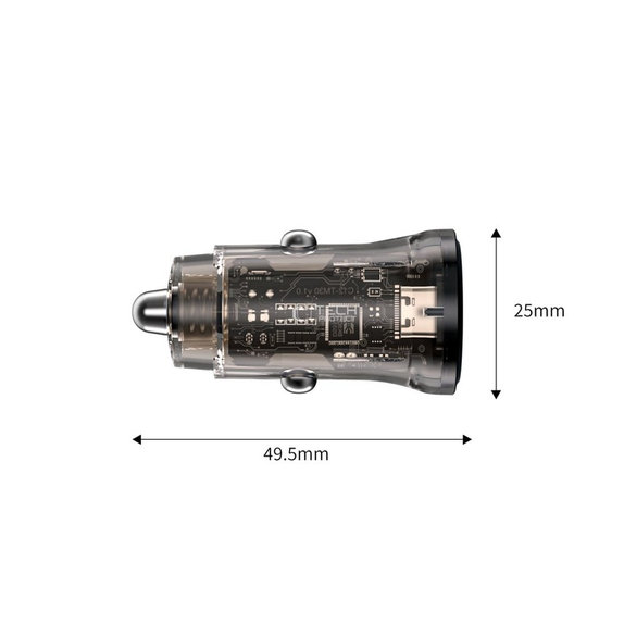 Autoladegerät CC01 2-PORT PD 45W / QC3.0, schwarz, Tech-Protect