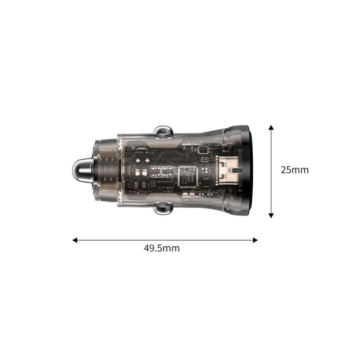 Autoladegerät CC01 2-PORT PD 45W / QC3.0, schwarz, Tech-Protect