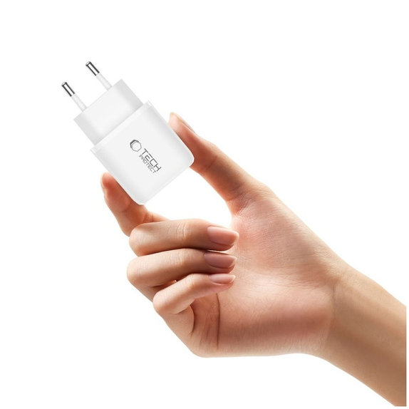 Netzladegerät NCA30 2-PORT PD 30W / QC3.0 + Lightning Cable, weiß, Tech-Protect