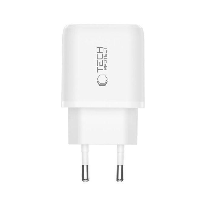 Netzladegerät NCA20 2-PORT PD 20W / QC3.0, weiß, Tech-Protect
