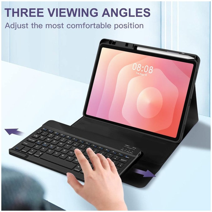 Hülle Sc Pen + Keyboard für Samsung Tab S11 11.0 X730 / X736B, schwarz, Tech-Protect