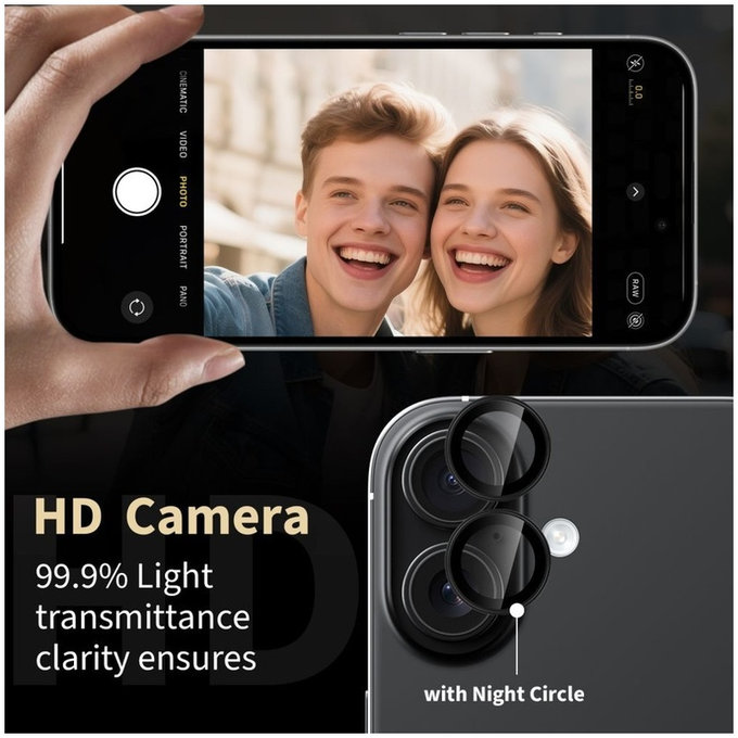Kameraschutz Camring Fit+ für Xiaomi Poco M8 Pro / Redmi Note 15 Pro 5G / 15 Pro+ Plus 5G, schwarz, Tech-Protect