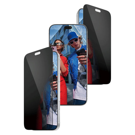 Schutzglas UWF 2-Way Privacy mit Applikator für iPhone 18 Pro Max, Schwarz, PanzerGlass