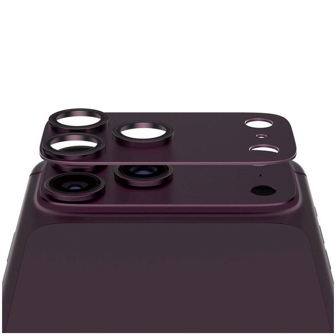Fender Kameraobjektivschutz für iPhone 18 Pro Max, Dark Cherry, PanzerGlass