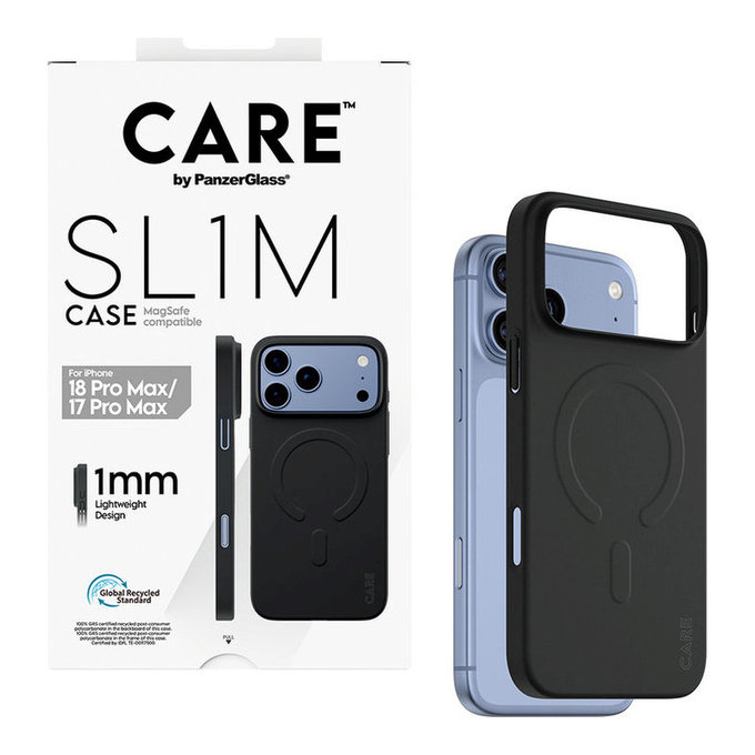 Hülle SL1M mit MagSAFE für iPhone 18 Pro Max/17 Pro Max/16e, Schwarz, PanzerGlass