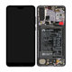 Huawei P20 Pro CLT-L29, CLT-L09 - LCD Display + Touchscreen Front Glas + Rahmen + Akku Batterie (Twilight) - 02351WTU Genuine Service Pack