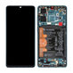 Huawei P30 - LCD Display + Touchscreen Front Glas + Rahmen + Akku Batterie (Aurora) - 02352NLN, 02354HRH, 02354HNJ Genuine Service Pack