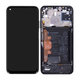 Huawei P40 lite - LCD Display + Touchscreen Front Glas + Rahmen + Akku Batterie (Midnight Black) - 02353KFU Genuine Service Pack