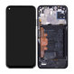 Huawei P40 lite - LCD Display + Touchscreen Front Glas + Rahmen + Akku Batterie (Midnight Black) - 02353KFU Genuine Service Pack