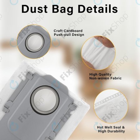 Xiaomi Roborock Qrevo Curv, Qrevo Edge, S8 MaxV Ultra, S8 Max Ultra, Saros 10, Saros 10R, QV-series - Abfallbeutel