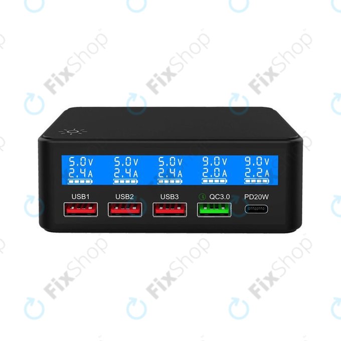 FixPremium - USB-Service-Ladestation mit USB 3.0 und USB-C