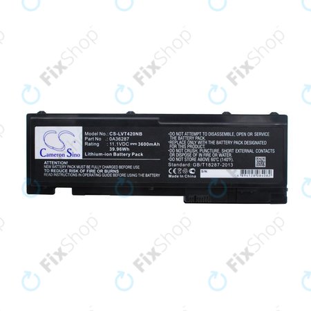Akku batterie für Lenovo Thinkpad T420s, T420si, 3600mAh, Li-Ion, 11.1V, 0A36287, HQ