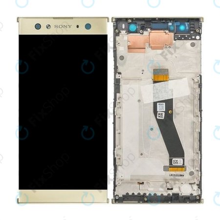 Sony Xperia XA2 Ultra Dual - LCD Display + Touchscreen Front Glas + Rahmen (Gold) - 78PC2300040 Genuine Service Pack