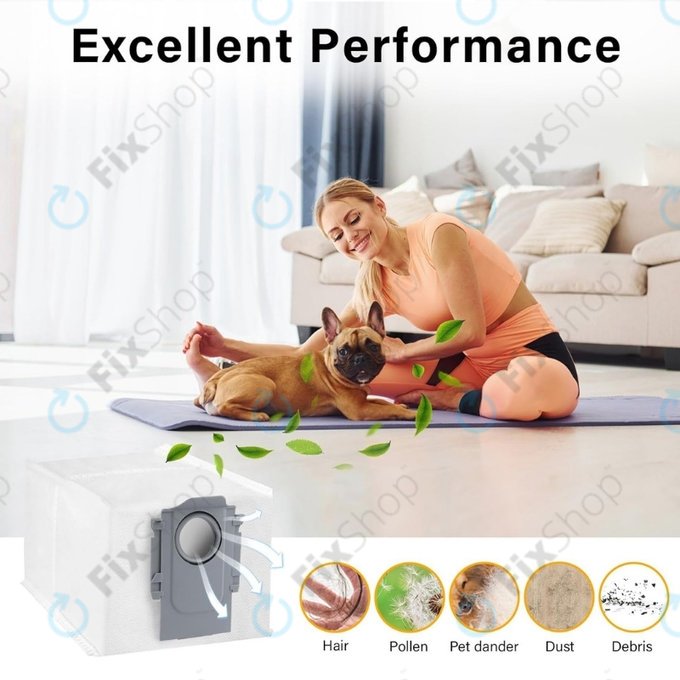 Xiaomi Roborock Qrevo Curv, Qrevo Edge, S8 MaxV Ultra, S8 Max Ultra, Saros 10, Saros 10R, QV-series - Abfallbeutel