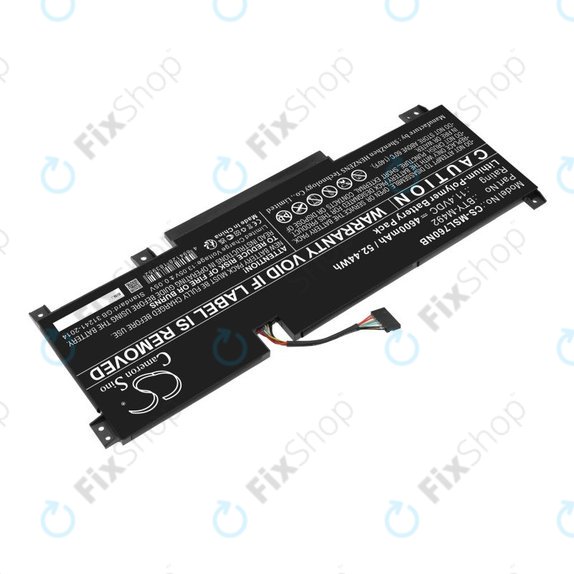Akku batterie für MSI Pulse GL76, Katana GF66, Bravo 15, Crosshair 17, 4600mAh, Li-Pol, 11.4V, BTY-M492, HQ