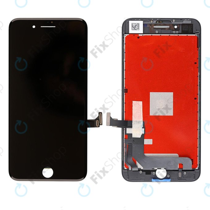 Apple iPhone 8 Plus - LCD Display + Touchscreen Front Glas + Rahmen (Black) Original Refurbished