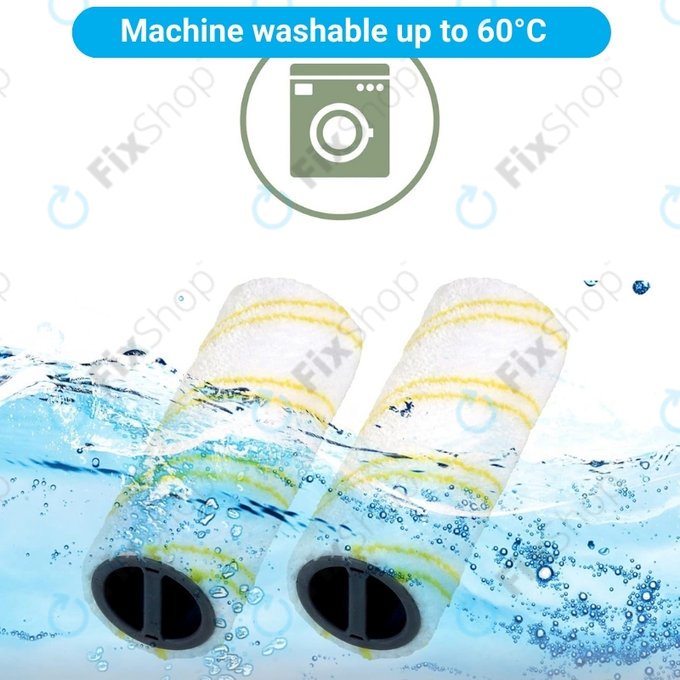 Kärcher FC 3, FC 5, FC 7 - Rollensatz für alle Oberflächenarten (Gelb)