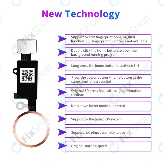 Apple iPhone 7, 7 Plus, 8, 8 Plus, SE (2020), SE (2022) - Home Taste JCID 7 Gen (Space Gray, Black)