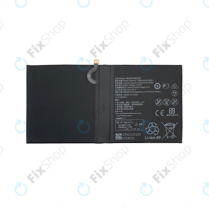 Huawei MediaPad M5 10.8, M5 Lite 10.1 - Akku Batterie HB2994I8ECW 7500mAh - Genuine Service Pack
