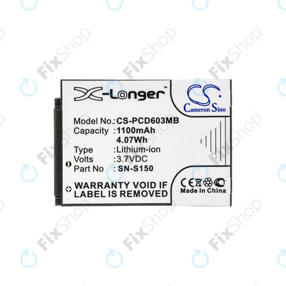 Batterie für Philips SCD 603, 1100mAh, Li-ion, 3.7V, SN-S150, HQ