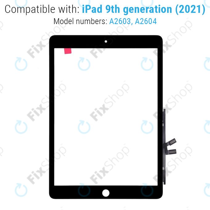 Apple iPad (9th Gen 2021) - Touchscreen Front Glas (Black)
