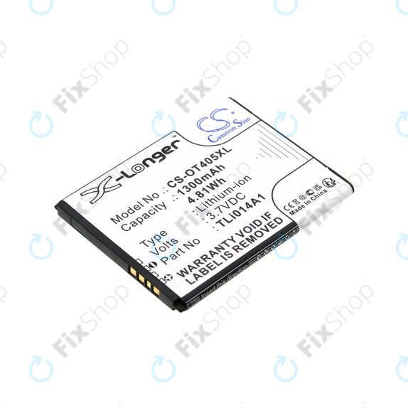 Akku batterie für Alcatel OneTouch Evolve, 1300mAh, Li-Ion, 3.7V, TLi014A1, HQ