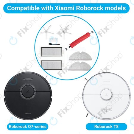 Xiaomi Roborock Q7, Q7+, Q7 Max, Q7 Max+, T8 - Standard-Set (Weiß)