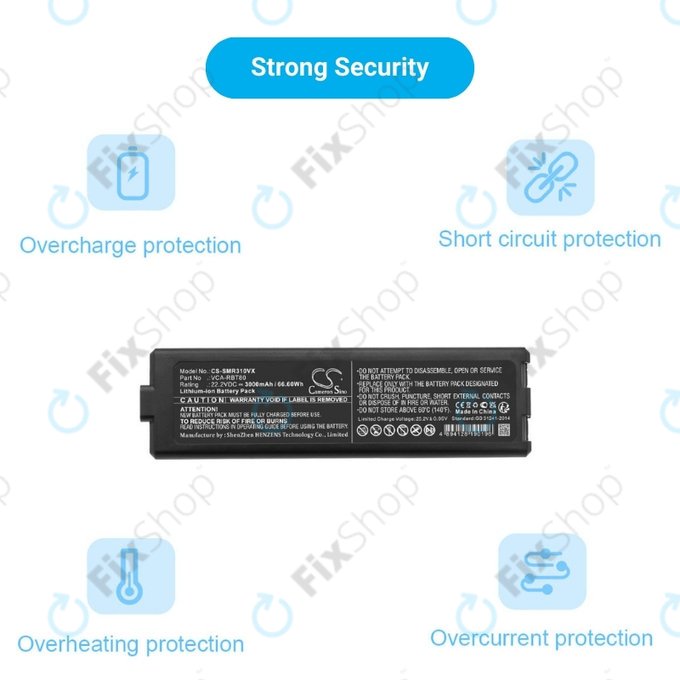 Samsung Jet Bot, Jet Bot+ - Akku Batterie VCA-RBT80 Li-Ion 22.2V 3000mAh HQ