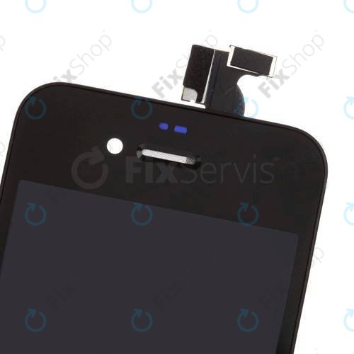Display für iPhone 4S, Black, Touchscreen-Glas mit Rahmen