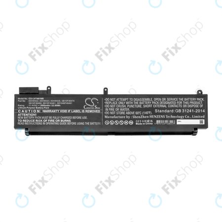 Batterie für Lenovo ThinkPad T460s, T470s, 2000mAh, Li-Pol, 11.4V, 00HW022, HQ