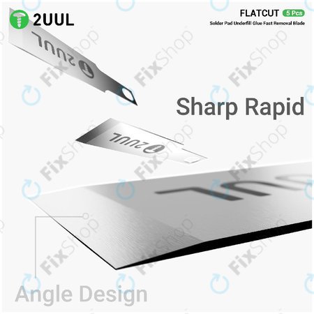 Klingen zum Entfernen von Underfill-Kleber, Flachschnitt, 2UUL DA28, 5 Stk./Packung