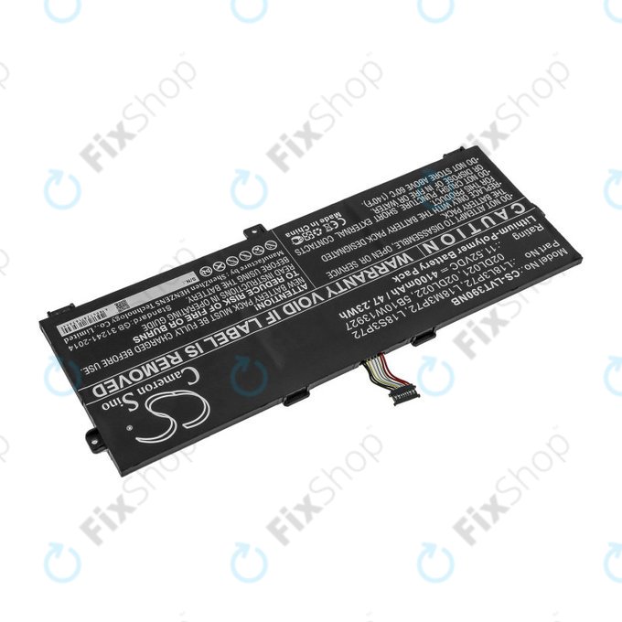 Batterie für Lenovo ThinkPad X390, Yoga X390, 4100mAh, Li-Pol, 11.52V, 02DL021, HQ