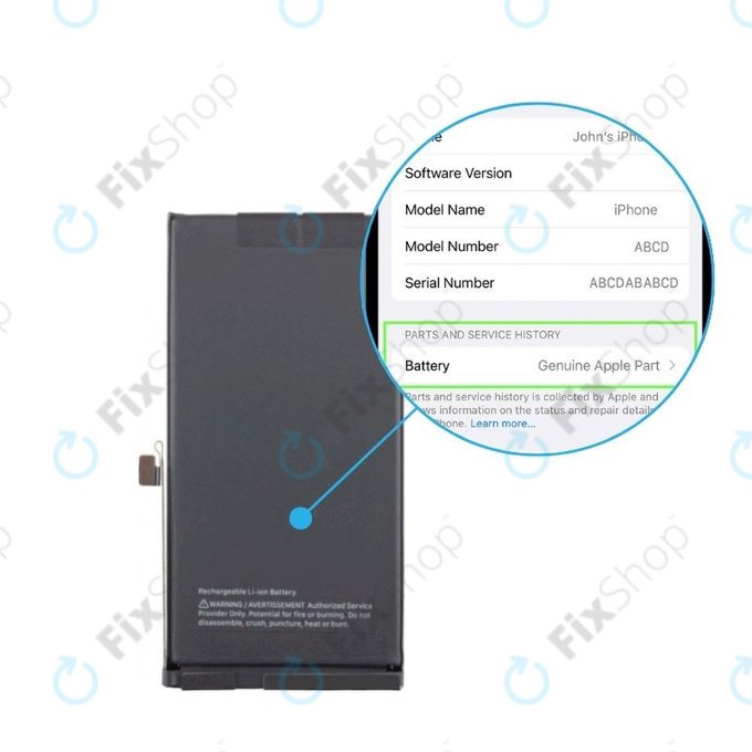 Akku für iPhone 14 | 661-30373 | 3279mAh | Genuine Apple