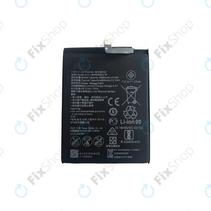 Huawei P Smart Z, Honor 9X, P20 Lite (2019) - Akku Batterie HB446486ECW 4000mAh