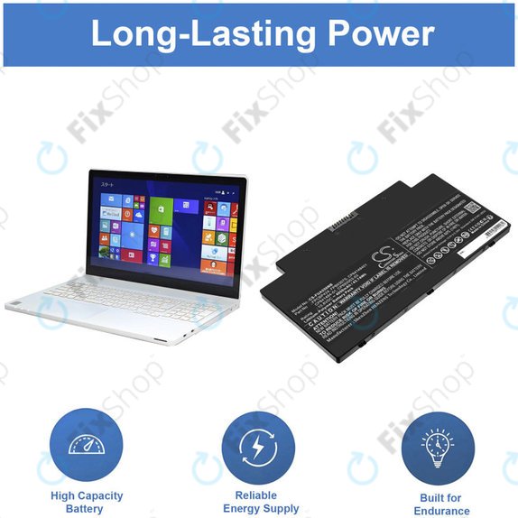 Batterie für Fujitsu Lifebook AH77, A556, A3510, U536, 4050mAh, Li-Pol, 10.8V, CP641484-01, HQ