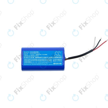 Batterie für DJI Mobile 3, 4, Osmo Mobile 2, Mobile 3, Mobile 4, 2600mAh, Li-Ion, 7.4V, 2ICR18650-2S1P, HQ