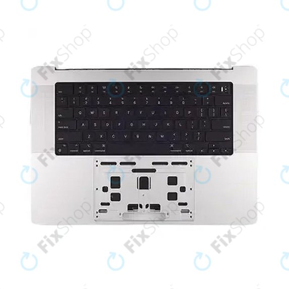 Oberer Tastaturrahmen für MacBook Pro 16", A3403 (2024), mit US-Tastatur und Akku, Silver, 661-42824, Genuine Apple