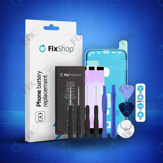 Akku Batterie für iPhone 11, 3110mAh, Klebemittel (Adhesive), Werkzeuge, FixPremium