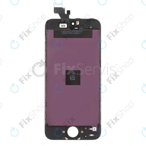 Display für iPhone 5, Black, Touchscreen-Glas mit Rahmen