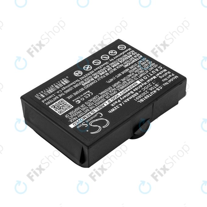 Akku batterie für Ikusi TM60, 61, 62, 600mAh, Ni-MH, 7.2V, BT06, HQ