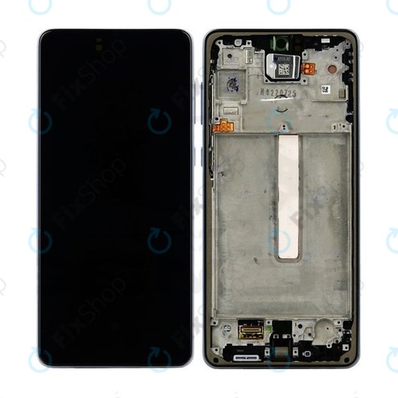 Samsung Galaxy A73 A736 - LCD Display + Touchscreen Front Glas + Rahmen (Black) OLED