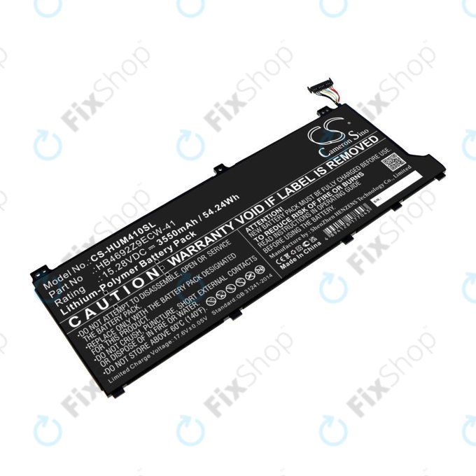 Batterie für Honor MagicBook 14, Huawei MateBook D14, MediaPad D14, MagicBook 14, 3550mAh, Li-Pol, 15.28V, HB4692Z9ECW-41, HQ