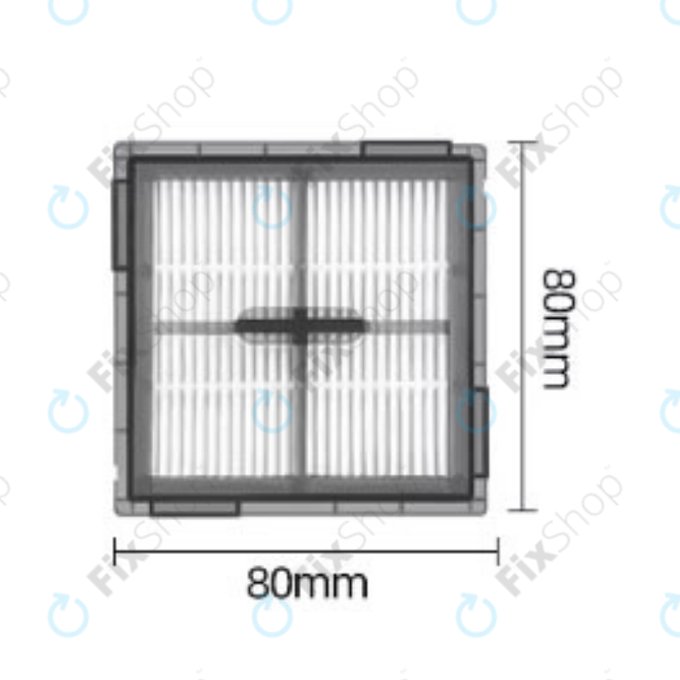 HEPA-Filter, 2 Stk. für Xiaomi Roborock Q10-series, S8 Pro, S8 Pro Plus
