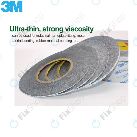3M - Doppelseitiges Klebeband - 3mm x 50m (Transparent)