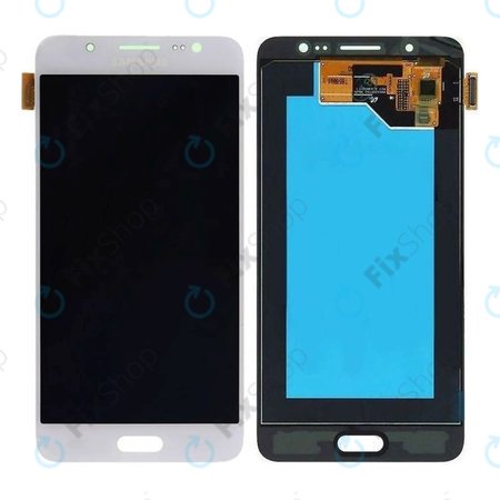 Samsung Galaxy J5 J510FN (2016) - LCD Display + Touchscreen Front Glas (White) - GH97-18792C, GH97-19466C, GH97-18962C, GH97-19467C Genuine Service Pack