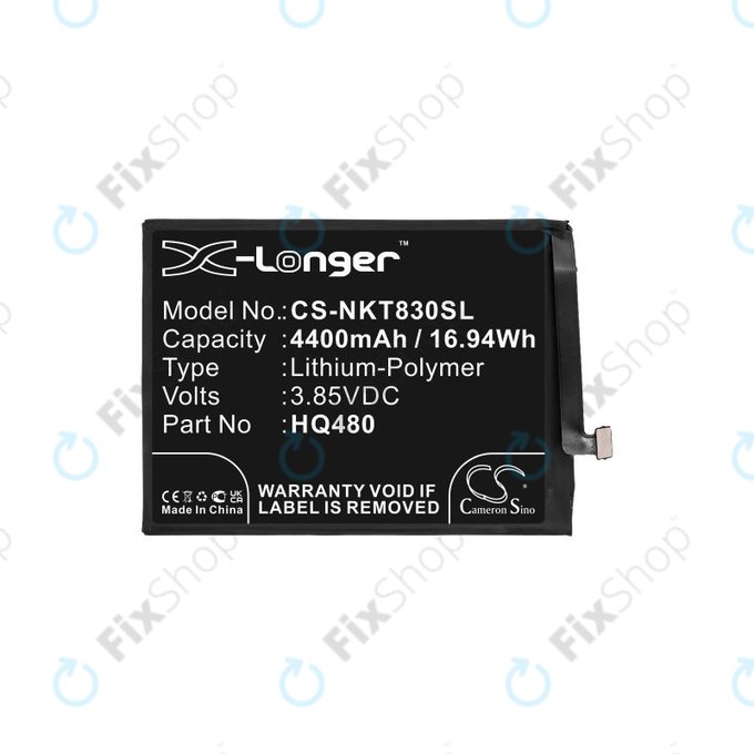 Batterie für Nokia 8.3 2020 5G, 4400mAh, Li-Pol, 3.85V, HQ480, HQ