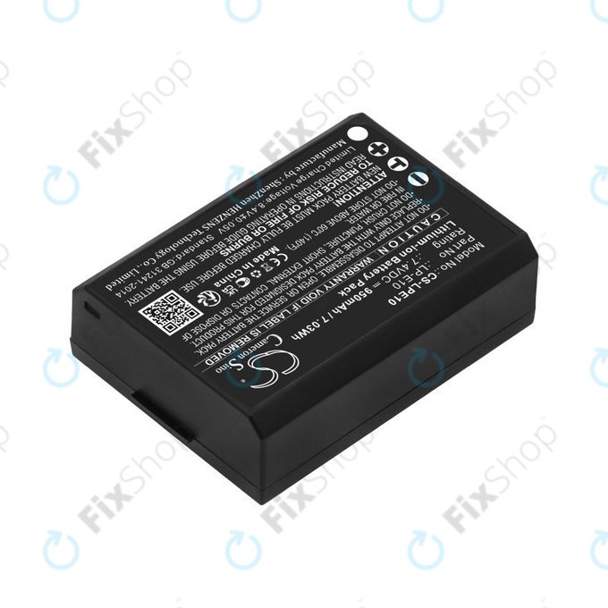 Akku batterie für Canon EOS 1100D, EOS 1300D, 950mAh, Li-Ion, 7.4V, LP-E10, HQ