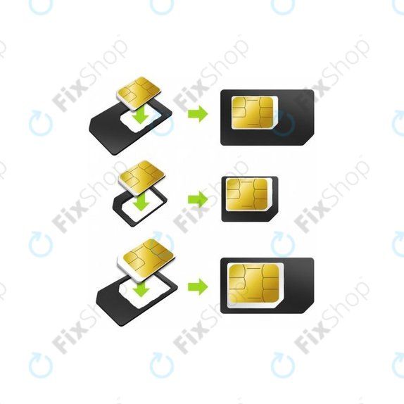 SIM-Adapter 3in1 (NanoSIM, MicroSIM, MiniSIM) + SIM-Sockelöffner
