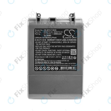 Dyson V7 - Akku Batterie 968670-02, 968670-03 Li-Ion 21.6V 2500mAh HQ